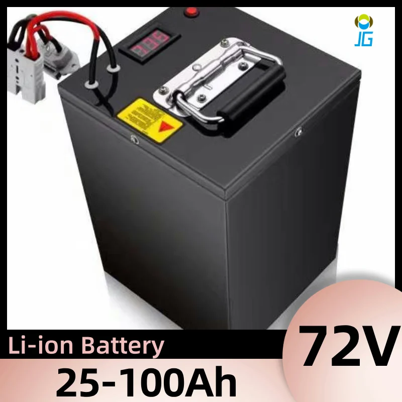 72V 25Ah 35Ah 45Ah 65Ah 80Ah 100Ah Lithium Ion Deep Cycles Battery for 1000W 2000W 3500W AGV Pedal Car Rickshaw Skateboard
72V 25Ah 35Ah 45Ah 65Ah 80Ah 100Ah Lithium Ion Deep Cycles Battery for 1000W 2000W 3500W AGV Pedal Car Rickshaw Skateboard