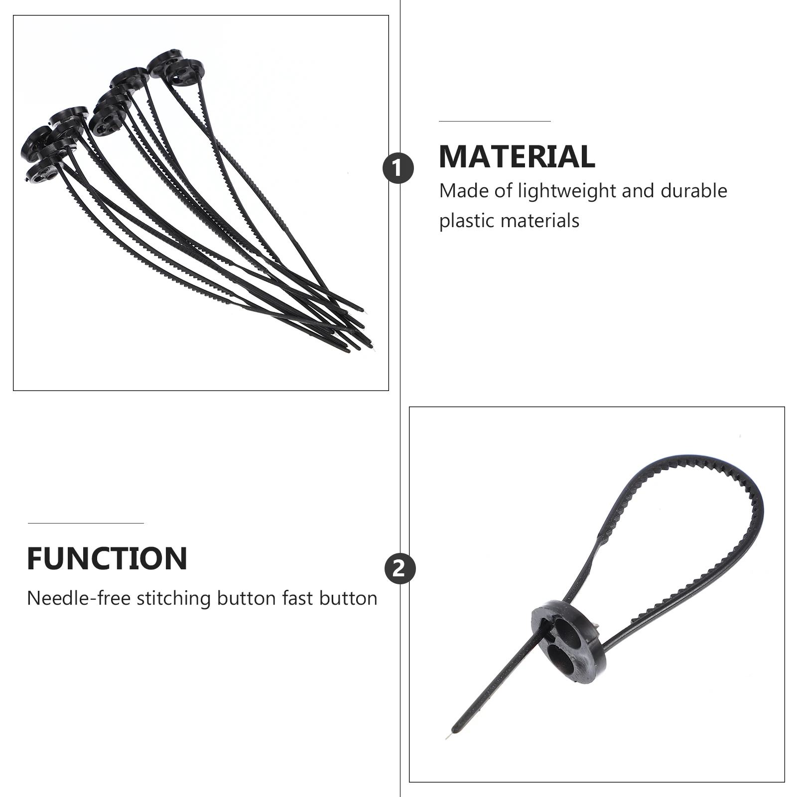 60Pcs Quick Buttons Simple Design Easy Operation Replaceable Emergency Clothing Fixation Durable Plastic Fasteners
60Pcs Quick Buttons Simple Design Easy Operation Replaceable Emergency Clothing Fixation Durable Plastic Fasteners