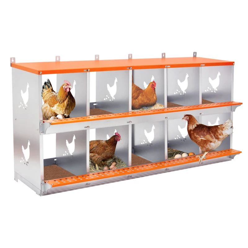 10-Bay Metal Nest Box-Wall Mount for Hens/Ducks, Easy Egg Collection & Assembly, Vented Galvanized Steel Coop Equipment Orange
10-Bay Metal Nest Box-Wall Mount for Hens/Ducks, Easy Egg Collection & Assembly, Vented Galvanized Steel Coop Equipment Orange