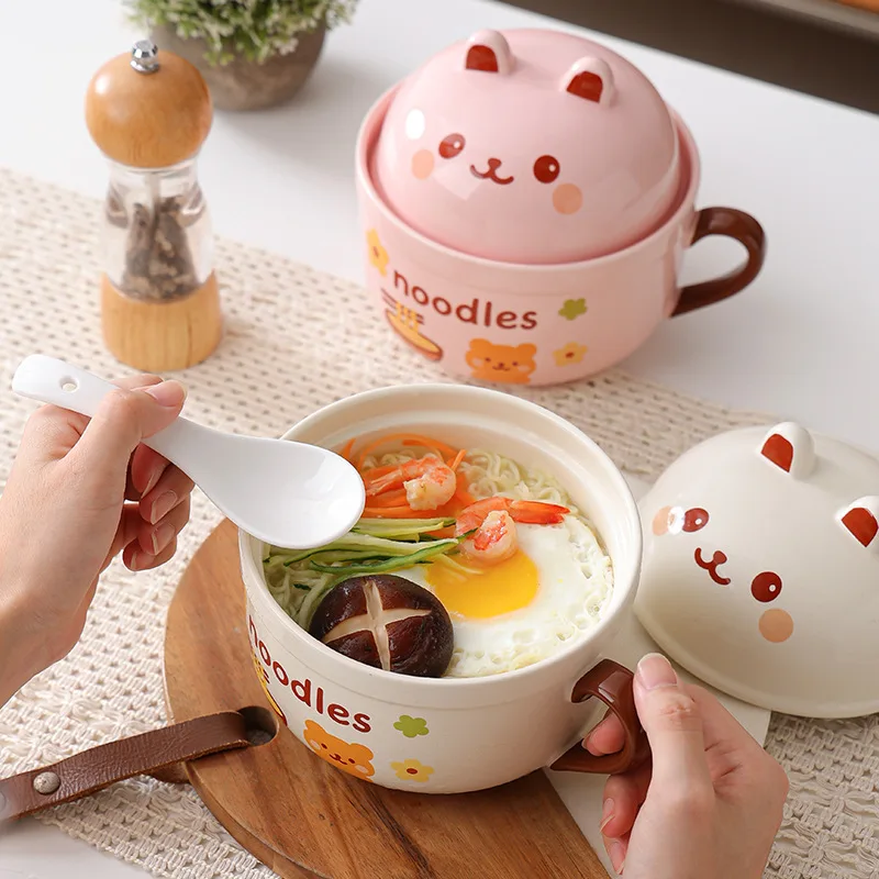 Aesthetic Ceramic Ramen Bowl, 2025 New Large Microwave Safe Noodle Cup, Cute Soup Bowl for Dormitory Home
Aesthetic Ceramic Ramen Bowl, 2025 New Large Microwave Safe Noodle Cup, Cute Soup Bowl for Dormitory Home