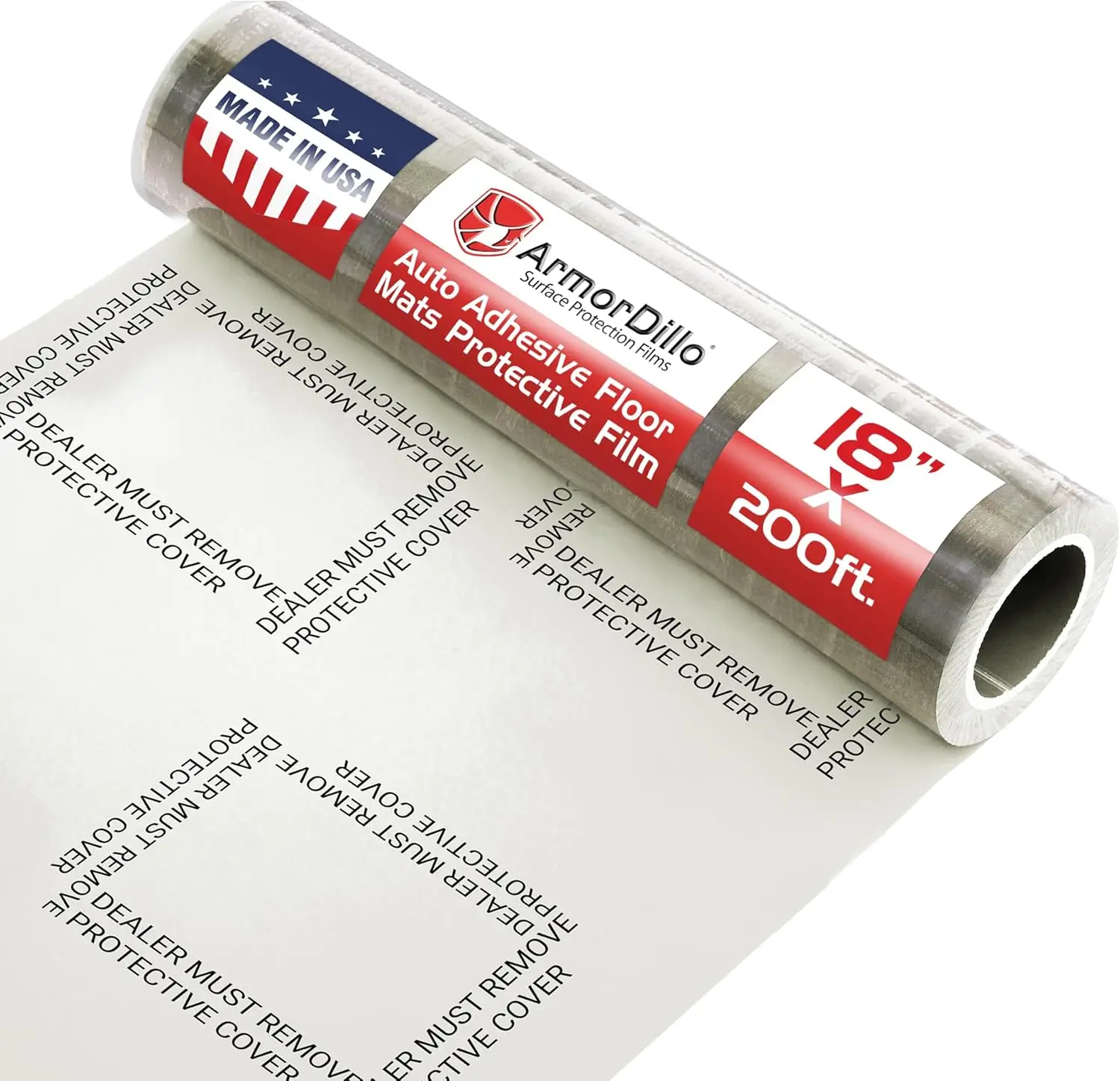 Clear Plastic Film Roll 18" x 200' for Carpet Protection, Detailing, and Disposable Floor Covers - 114 Mats
Clear Plastic Film Roll 18" x 200' for Carpet Protection, Detailing, and Disposable Floor Covers - 114 Mats