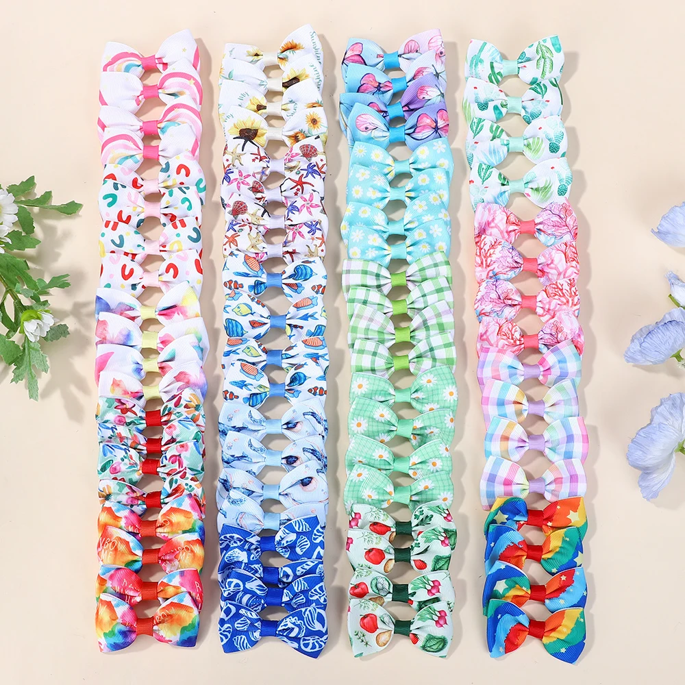 60Pcs/set 2.6 Random Sunflower Rainbow Printed Hair Clips for Girls Bows Clips Hairpins Headwear Kids Hair Accessories Gift
60Pcs/set 2.6 Random Sunflower Rainbow Printed Hair Clips for Girls Bows Clips Hairpins Headwear Kids Hair Accessories Gift