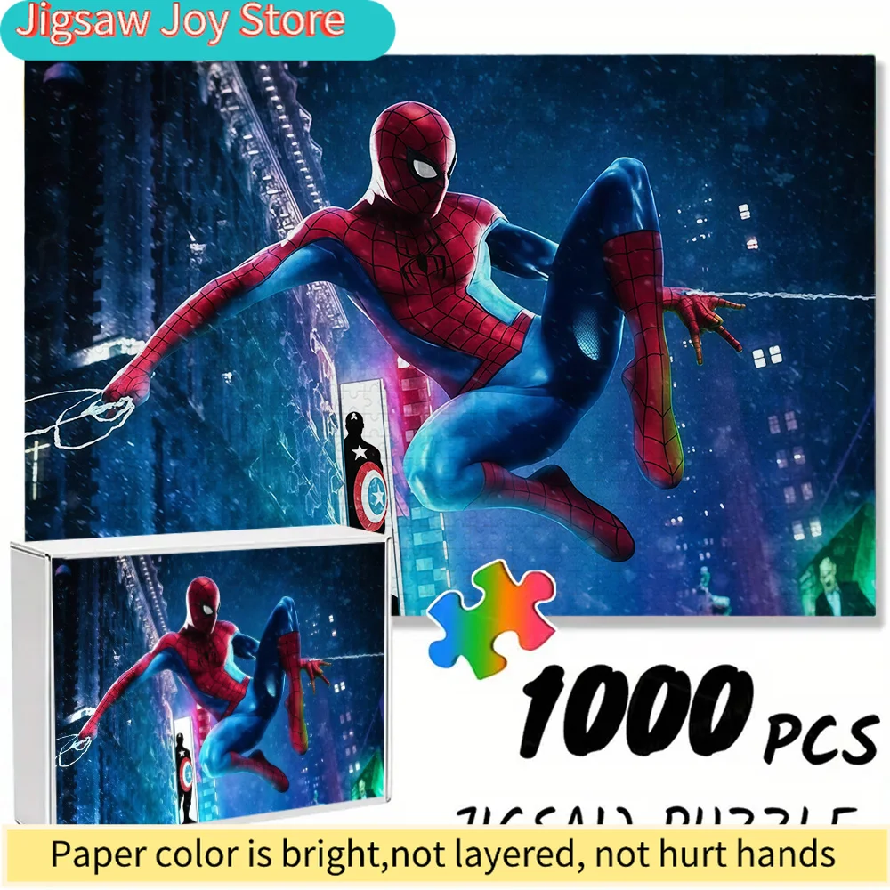 of Marvel-Themed Seamless Puzzles Z9.19-21, Spider-Man in Night City - Durable Thick Puzzle, a Great Brain Game for Adults, Pe
of Marvel-Themed Seamless Puzzles Z9.19-21, Spider-Man in Night City - Durable Thick Puzzle, a Great Brain Game for Adults, Pe