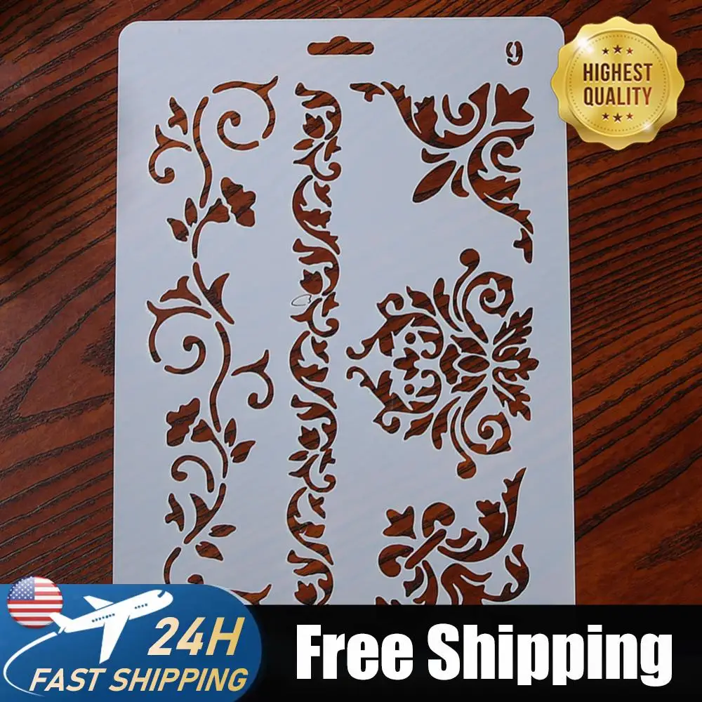 Plastic Hollow Out Template DIY Drawing Template Drawing Tool Art Craft Reused Flower Pattern for Wall Painting
Plastic Hollow Out Template DIY Drawing Template Drawing Tool Art Craft Reused Flower Pattern for Wall Painting