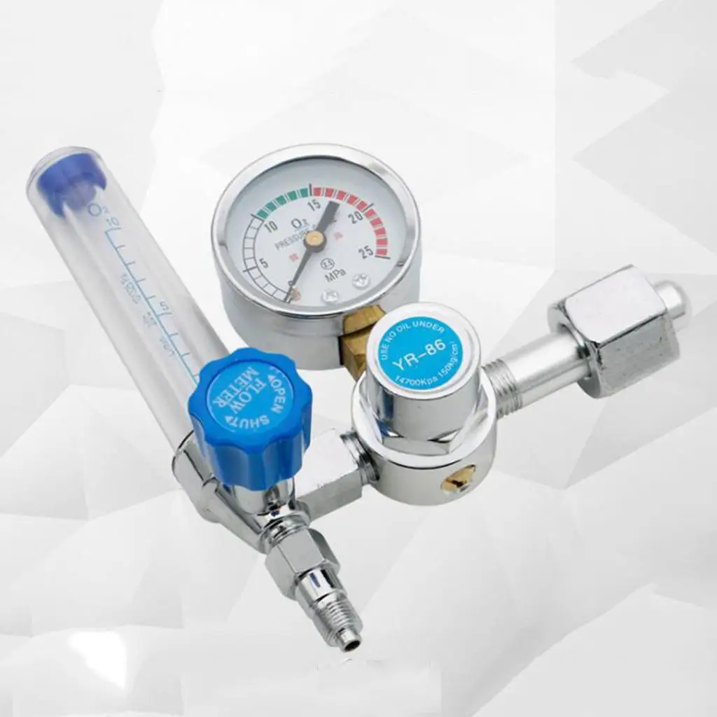 Pressure Reducing Regulators Valve Metal Oxygen Gas Bottle Flowmeter with Safety Display for Home Healthcare
Pressure Reducing Regulators Valve Metal Oxygen Gas Bottle Flowmeter with Safety Display for Home Healthcare