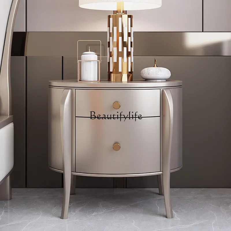 06-*American light luxury bedside table solid wood bedroom luxury wooden storage cabinet
06-*American light luxury bedside table solid wood bedroom luxury wooden storage cabinet