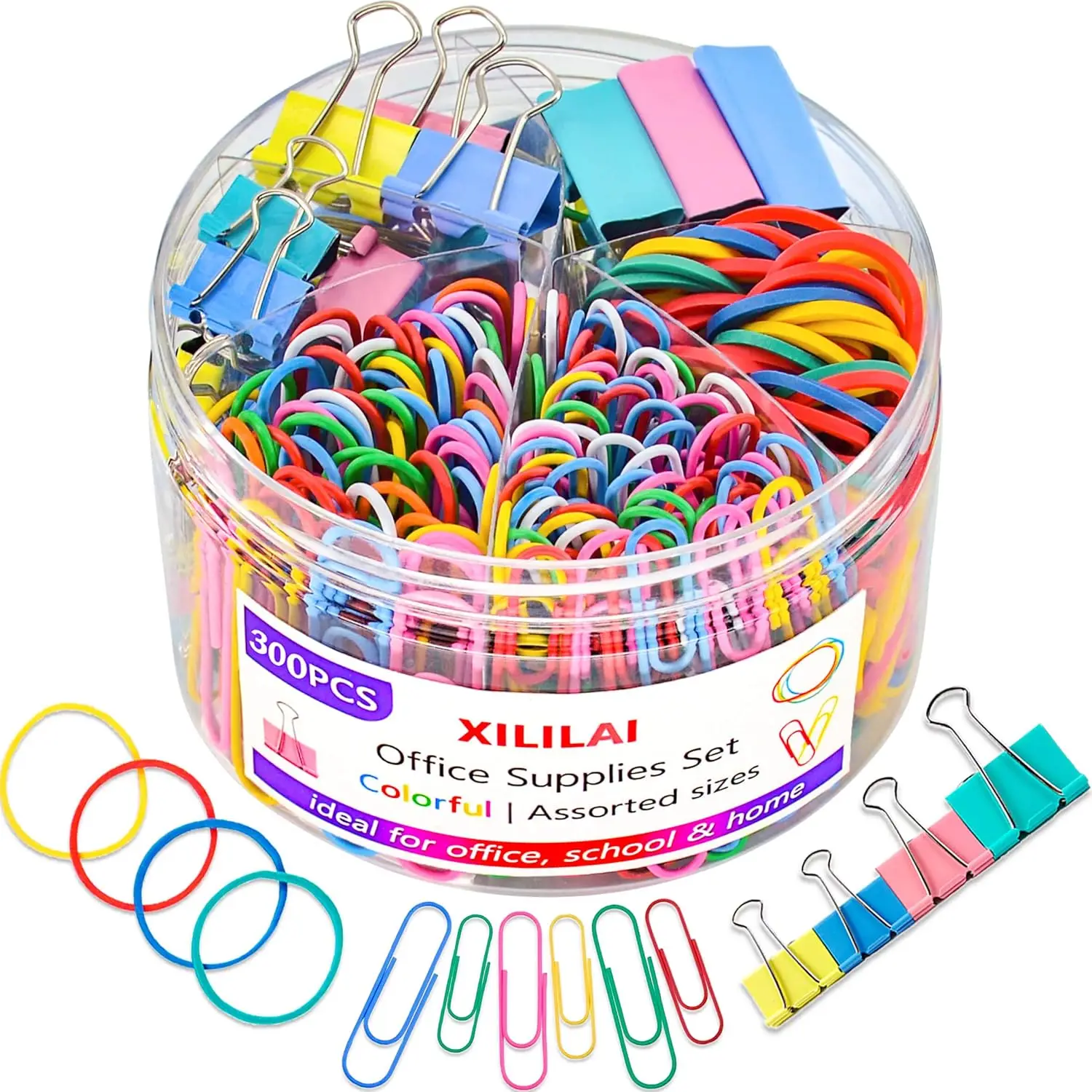 Colored Paper Clips and Binder Clips Set, Assorted Sizes for Office School Supplies Document Organizing
Colored Paper Clips and Binder Clips Set, Assorted Sizes for Office School Supplies Document Organizing