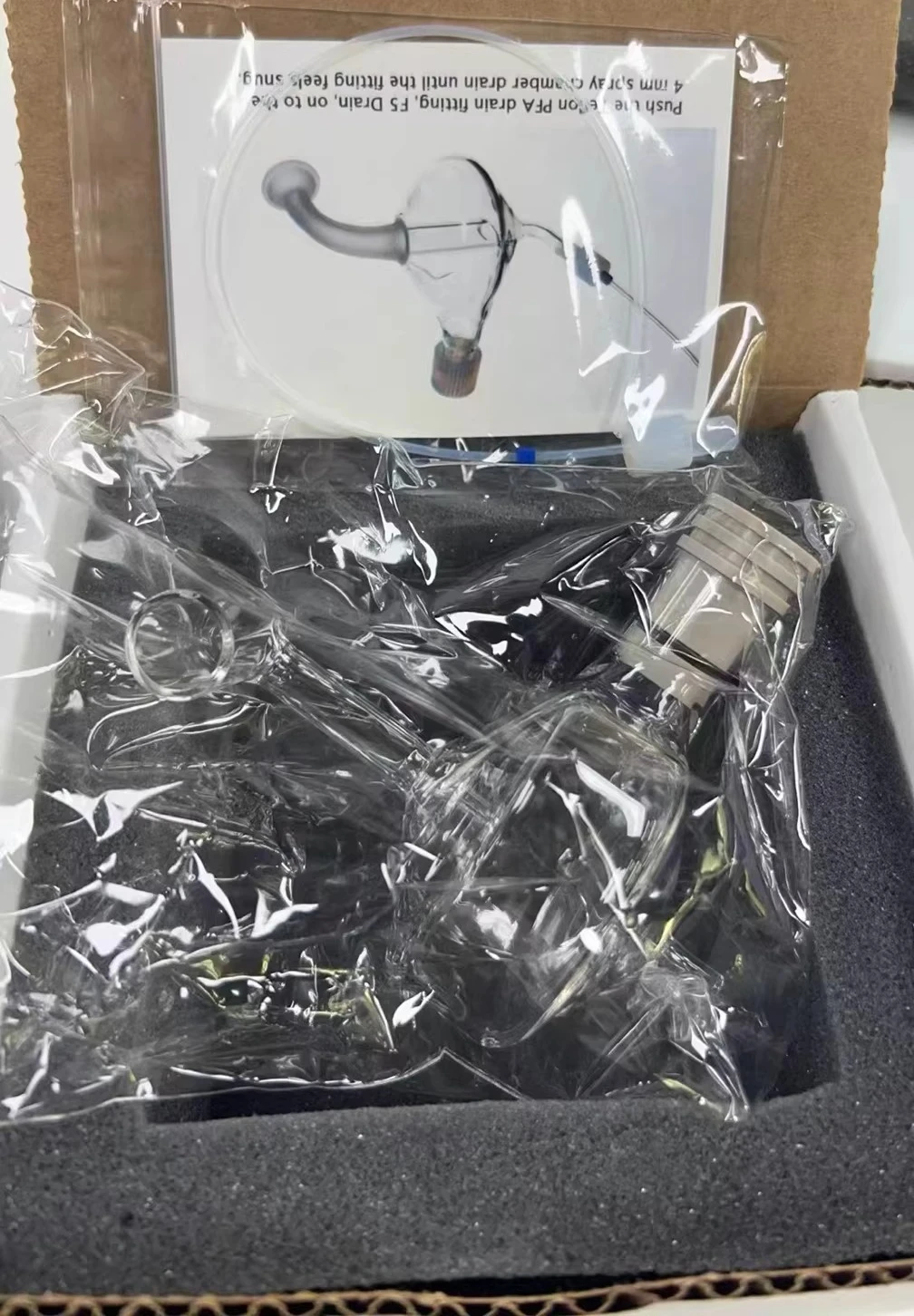 N0776052-Standard glass cyclone atomizing chamber (brand new)
N0776052-Standard glass cyclone atomizing chamber (brand new)