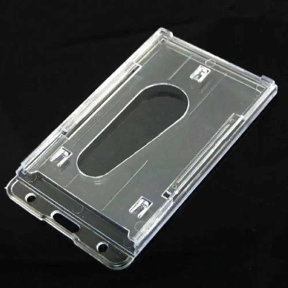 Vertical Hard Plastic Credit Card Holder High Quality Transparent Cutting Sleeve Cutting Ferrule Double-sided Use Card Sets
Vertical Hard Plastic Credit Card Holder High Quality Transparent Cutting Sleeve Cutting Ferrule Double-sided Use Card Sets