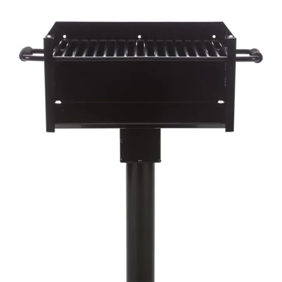 Commercial Grade Park Grill Heavy-Duty Steel, Black, 300 Sq Inch Cooking Grate 360 Swivel Post
Commercial Grade Park Grill Heavy-Duty Steel, Black, 300 Sq Inch Cooking Grate 360 Swivel Post