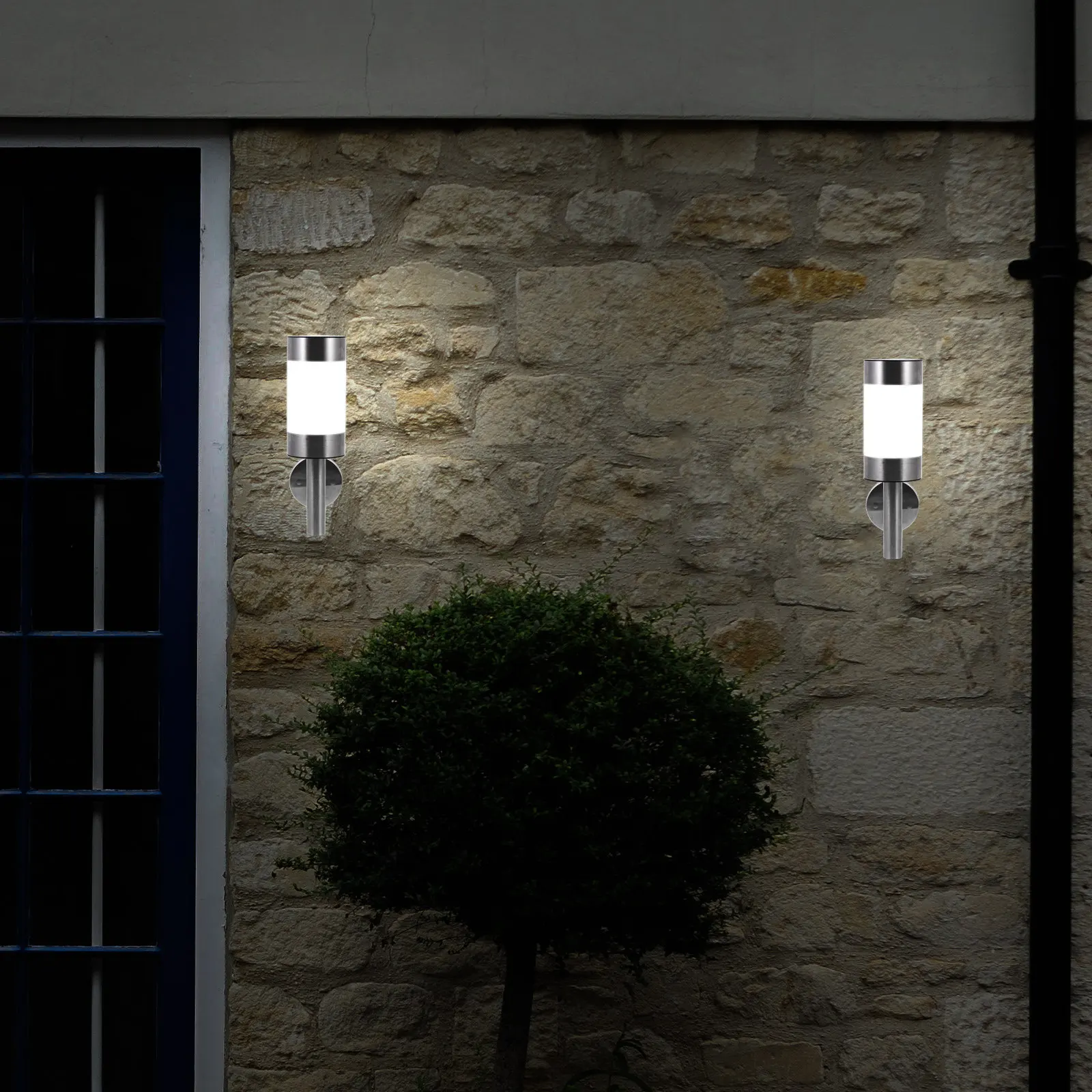 2pcs Wall Steel Stainless Steel Lights Outdoor Garden Lighting Wall Lamps Silver Color Durable Solar Lamps Solar Lamp
2pcs Wall Steel Stainless Steel Lights Outdoor Garden Lighting Wall Lamps Silver Color Durable Solar Lamps Solar Lamp