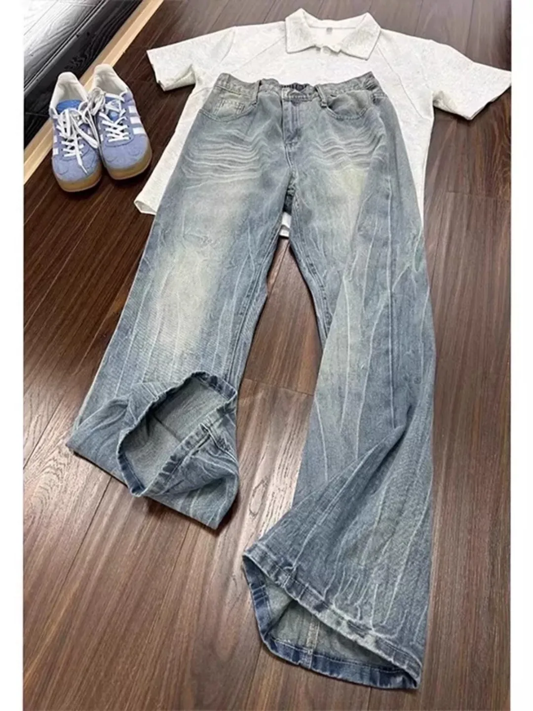 American Style Lightning Pattern Jeans Men's Spring Wash Slim Straight Leg Pants Cool High Street Micro Flare Knife Pants
American Style Lightning Pattern Jeans Men's Spring Wash Slim Straight Leg Pants Cool High Street Micro Flare Knife Pants