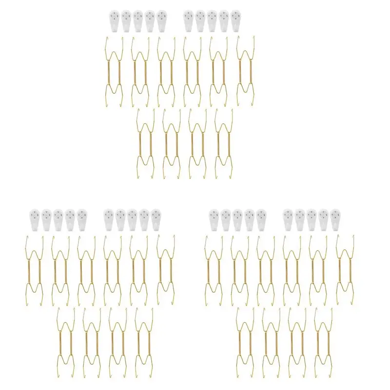BYBS-Stainless Steel Plate Hangers For Walls Compatible Decorative Plates Hooks Dish Diaplay Holder With 30 PCS Wall Hooks
BYBS-Stainless Steel Plate Hangers For Walls Compatible Decorative Plates Hooks Dish Diaplay Holder With 30 PCS Wall Hooks