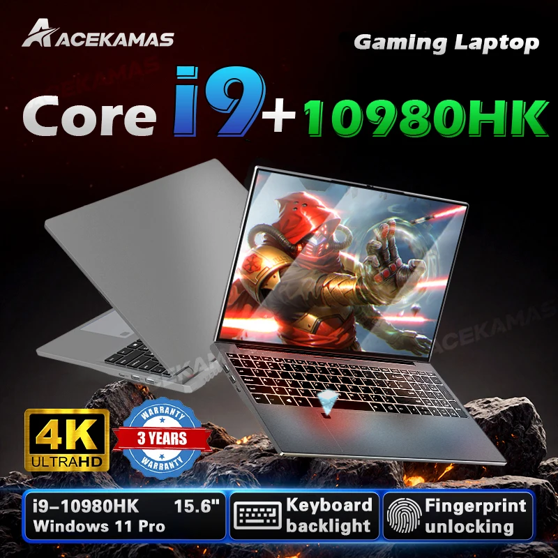 15.6" Laptop Windows 11 Core i9-10980HK Computer PC Gamer 16GB RAM Notebook Laptops Fingerprint Unlock Backlight Study Computer
15.6" Laptop Windows 11 Core i9-10980HK Computer PC Gamer 16GB RAM Notebook Laptops Fingerprint Unlock Backlight Study Computer
