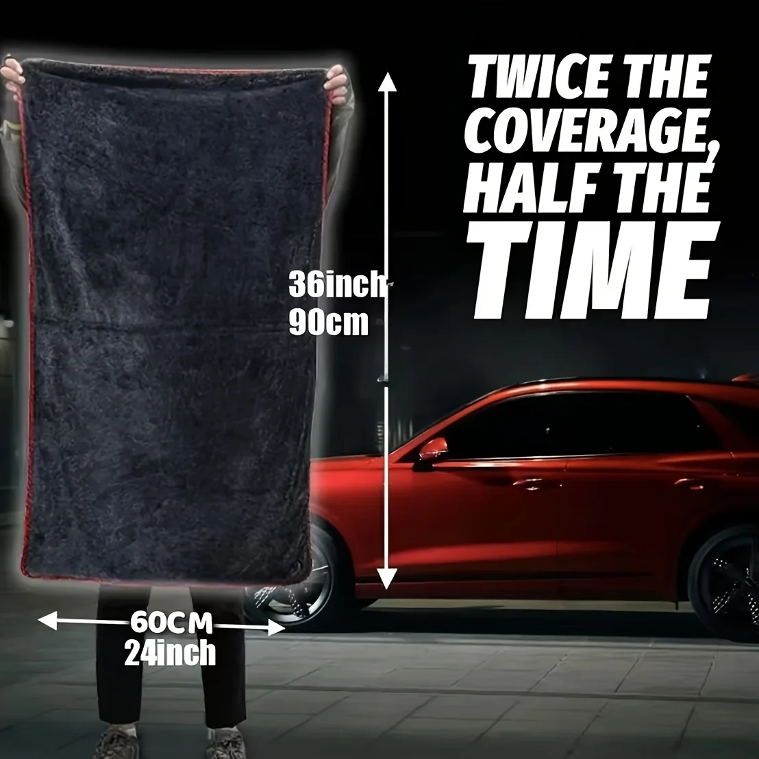 Ultra Absorbent Car Towel XXL Extra Large Microfiber Drying Towel - Ultra Absorbent Thickened Technology with Twist Ring Design
Ultra Absorbent Car Towel XXL Extra Large Microfiber Drying Towel - Ultra Absorbent Thickened Technology with Twist Ring Design