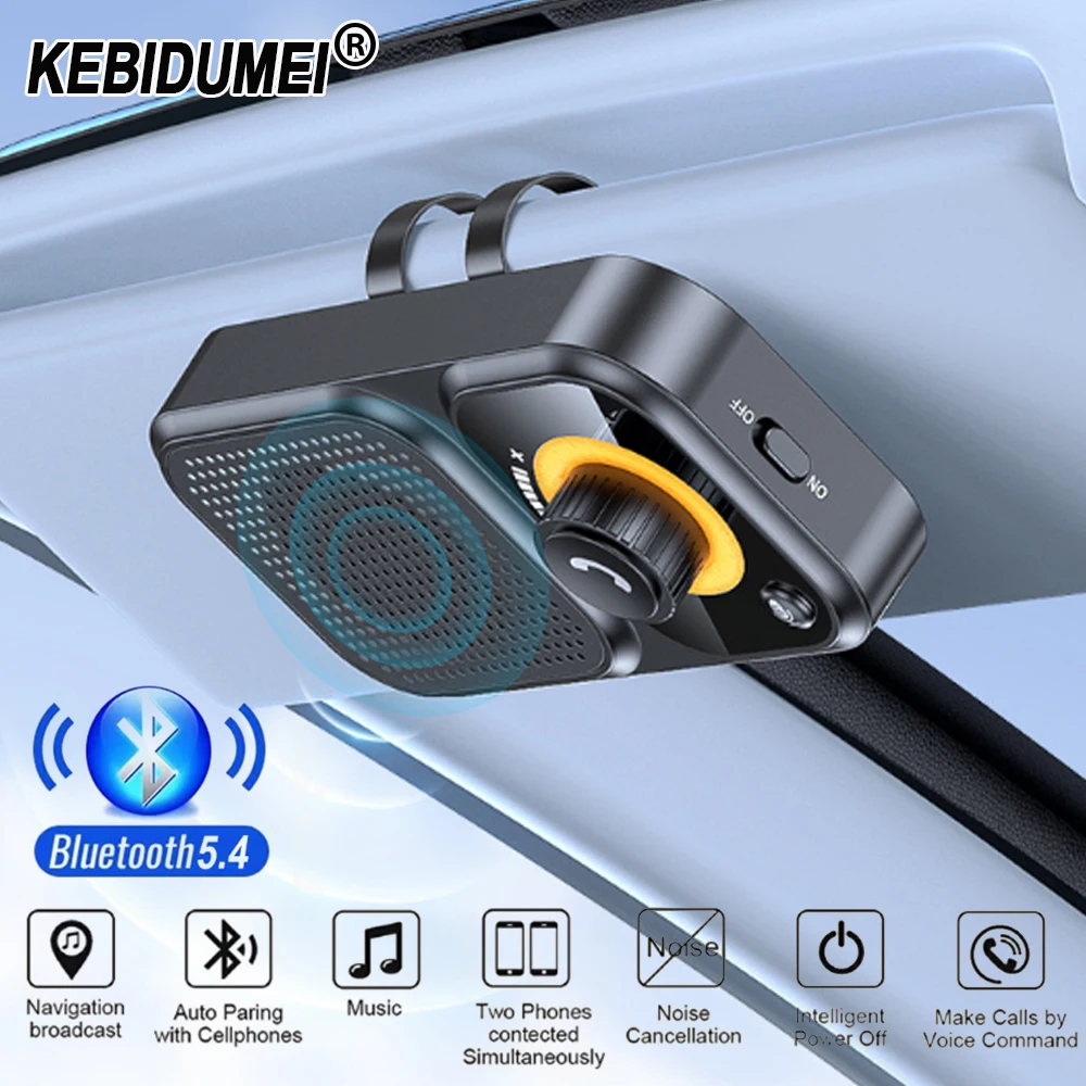 Kebidumei Bluetooth 5.4 Sun Visor Loudspeaker Wireless Handsfree Car Kit 3W Speaker Stereo Mp3 Player Support Siri Long Standby
Kebidumei Bluetooth 5.4 Sun Visor Loudspeaker Wireless Handsfree Car Kit 3W Speaker Stereo Mp3 Player Support Siri Long Standby