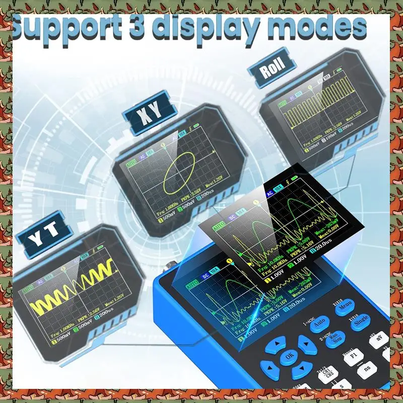 ABLQ DSO2512G Oscilloscope - 2-In-1 Digital Oscilloscope & DDS Signal Generator, 120Mhz Bandwidth 500Msa/S Sampling Rate
ABLQ DSO2512G Oscilloscope - 2-In-1 Digital Oscilloscope & DDS Signal Generator, 120Mhz Bandwidth 500Msa/S Sampling Rate