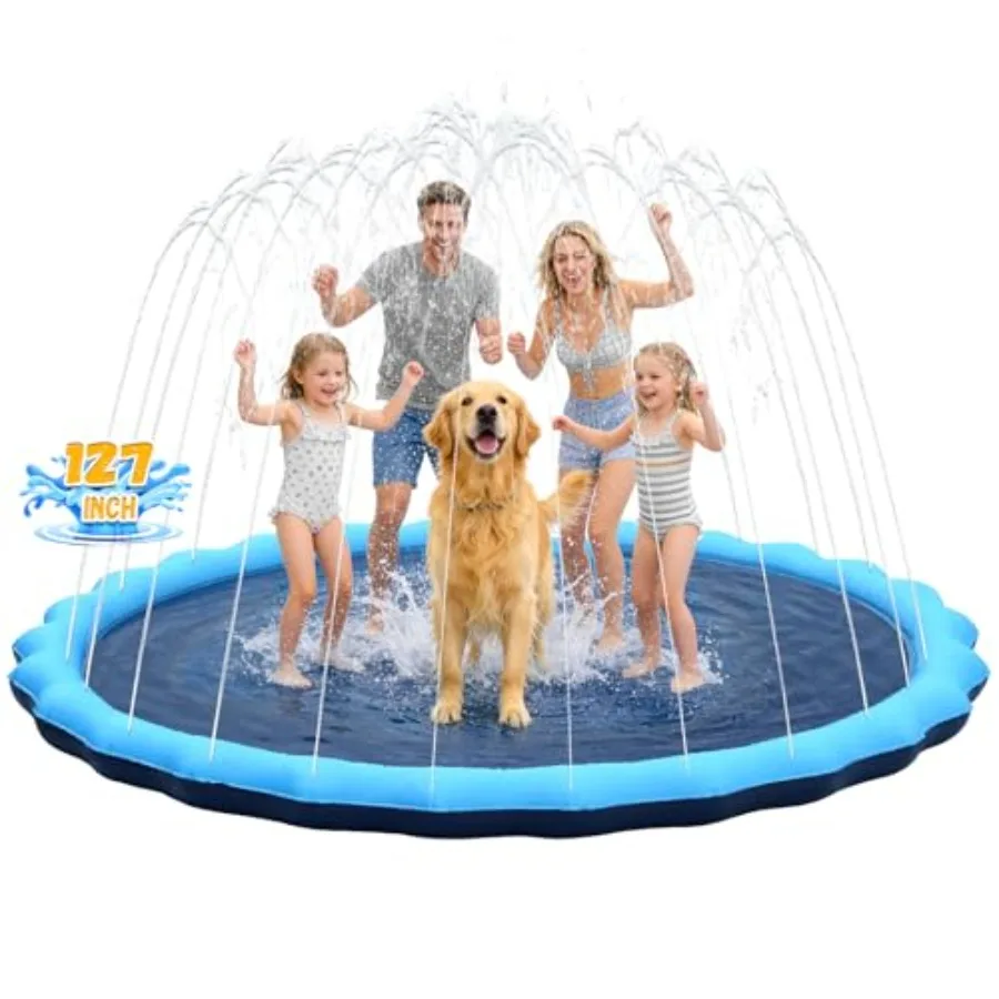 Extra Large Non-Slip Splash Pad Sprinkler for Kid and Dog, Kiddie Dog Pool, Toddler Outdoor Toys for Ages 3-12 Boys Girls, Summ
Extra Large Non-Slip Splash Pad Sprinkler for Kid and Dog, Kiddie Dog Pool, Toddler Outdoor Toys for Ages 3-12 Boys Girls, Summ