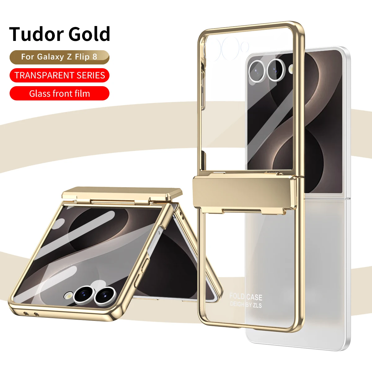 Electroplated Gold Frame with Glass Front Film Luxury Phone Case for Samsung Z Flip 8 7 Flip7 Flip8 Protective Cover
Electroplated Gold Frame with Glass Front Film Luxury Phone Case for Samsung Z Flip 8 7 Flip7 Flip8 Protective Cover