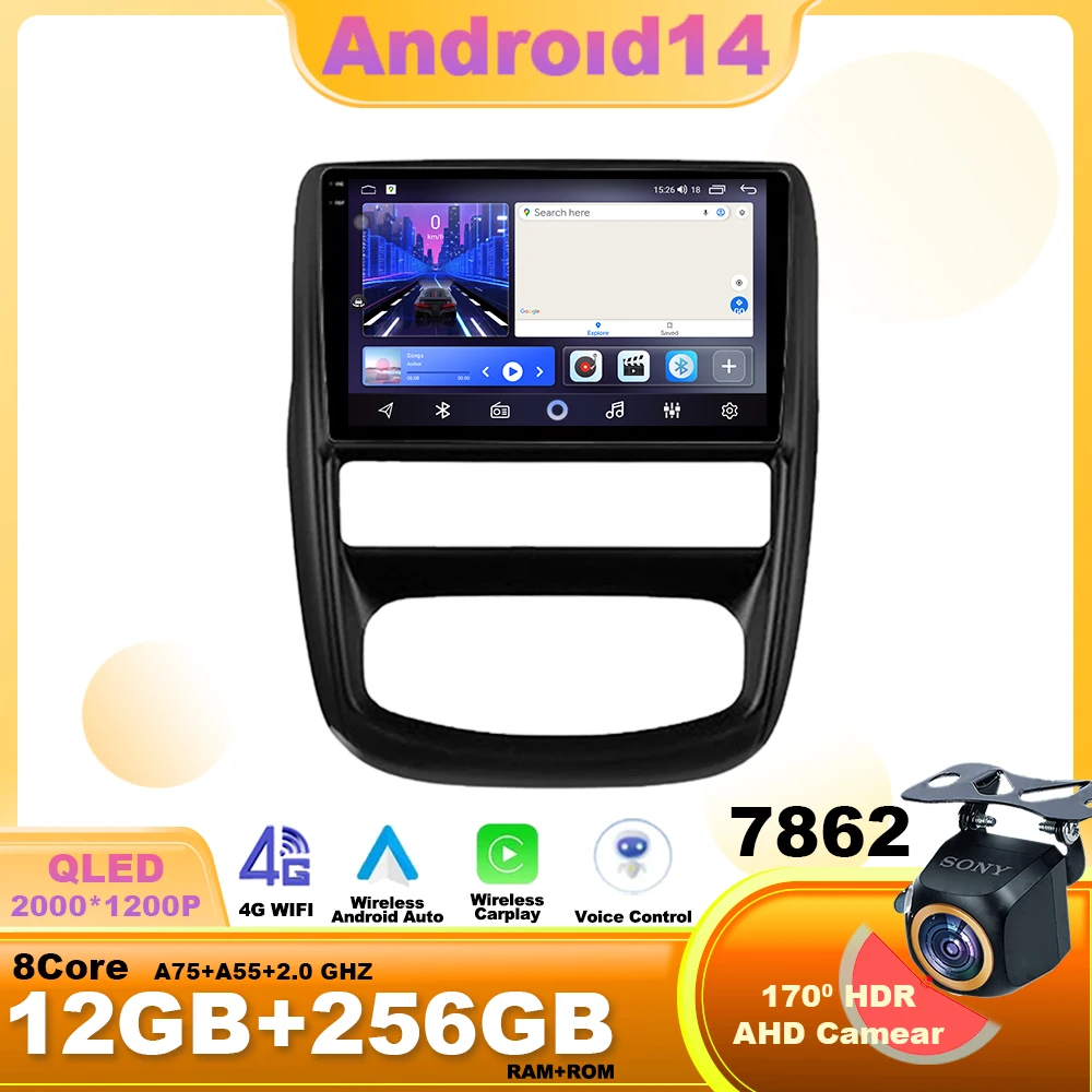 Android 14 Car Radio For Renault Duster 1 2010 - 2015 For Nissan Terrano 2014 - 2020 Navigation GPS Multimedia Player carplay BT
Android 14 Car Radio For Renault Duster 1 2010 - 2015 For Nissan Terrano 2014 - 2020 Navigation GPS Multimedia Player carplay BT