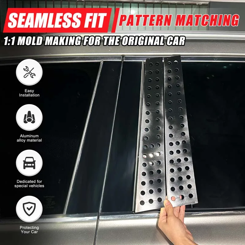 For Toyota Land Cruiser LC300/Lexus LX 2022+ aluminum black Window Door Column Deal B C Pillar Post Cover Trim Auto Accessories
For Toyota Land Cruiser LC300/Lexus LX 2022+ aluminum black Window Door Column Deal B C Pillar Post Cover Trim Auto Accessories