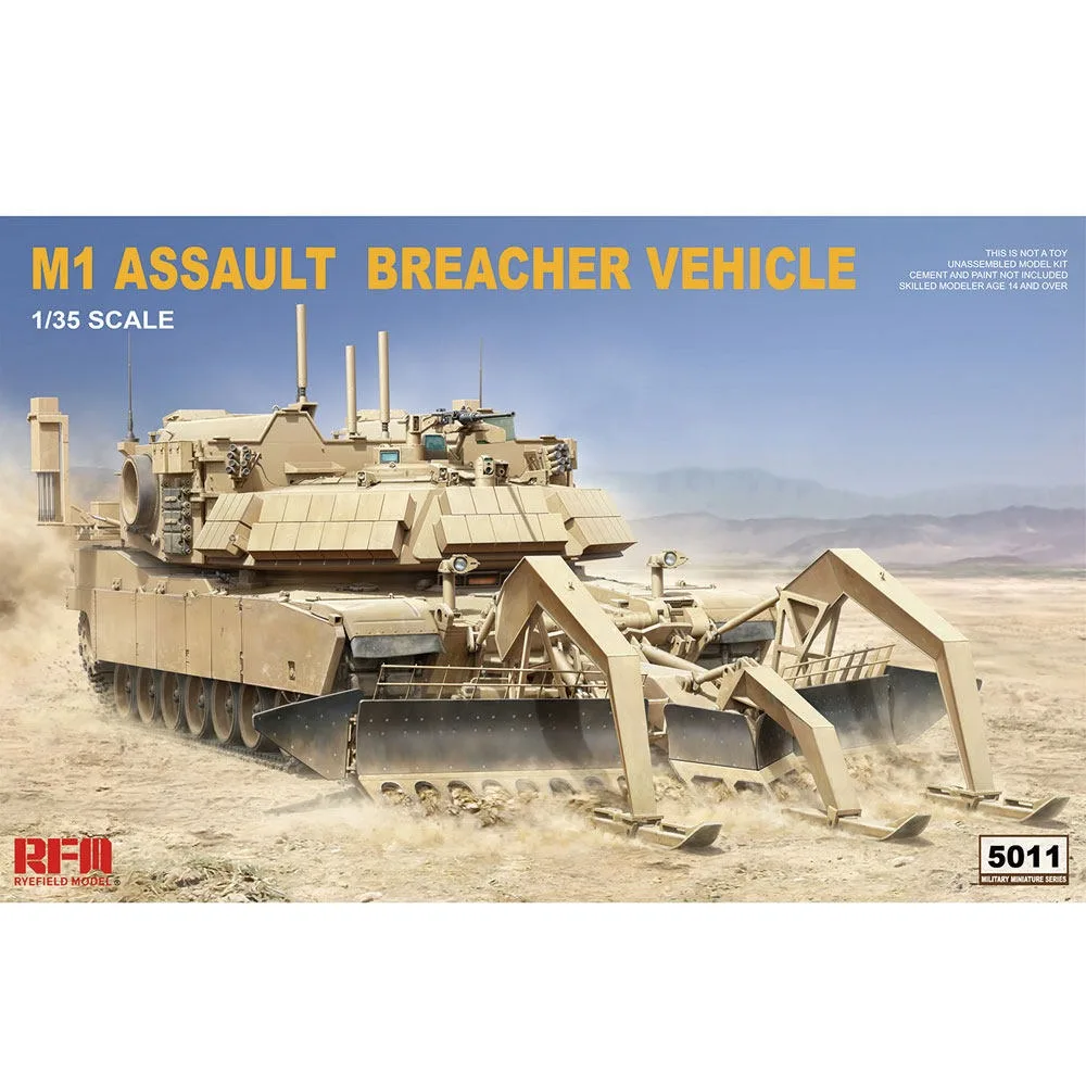 Ryefield Model Plastic Assembled Tank Model Kit RM-5011 US M1 Obstacle Breakthrough Vehicle ABV 1/35
Ryefield Model Plastic Assembled Tank Model Kit RM-5011 US M1 Obstacle Breakthrough Vehicle ABV 1/35