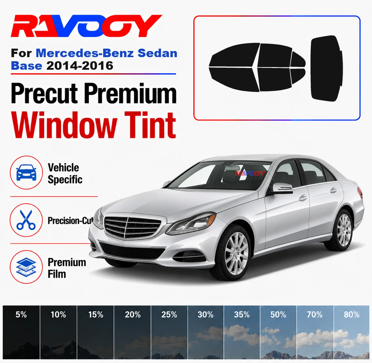 Premium Precut Window Tint Kit Front Rear Windows Rear Windshield For Mercedes-Benz Sedan Base 2014-2016 Nano Ceramic Film
Premium Precut Window Tint Kit Front Rear Windows Rear Windshield For Mercedes-Benz Sedan Base 2014-2016 Nano Ceramic Film