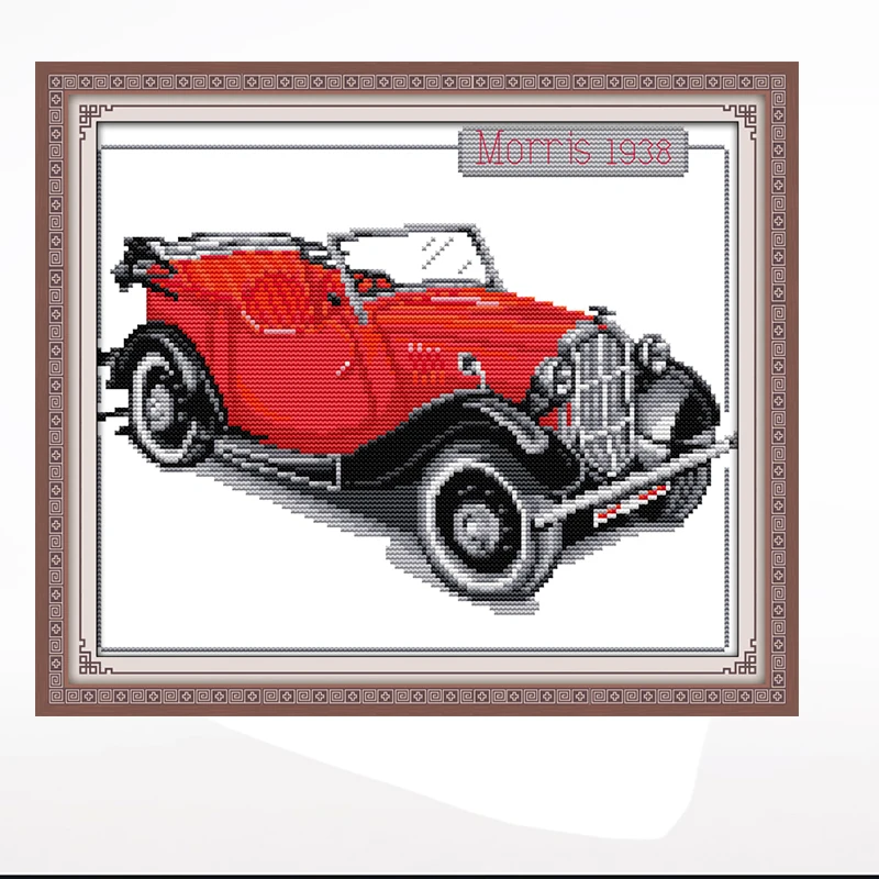 Car model cross-embroidered living room bedroom hanging painting, 11CT/14CT hand-embroidered
Car model cross-embroidered living room bedroom hanging painting, 11CT/14CT hand-embroidered