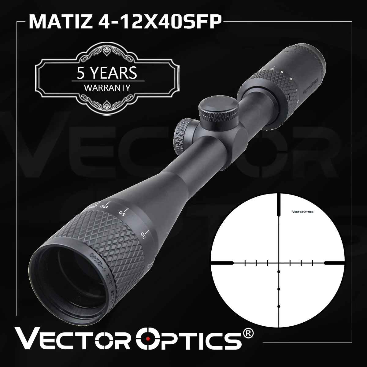 Vector Optics 4-12X40 Hunting Riflescope Sfp Optical Sight Matiz Military Tactical Sights
Vector Optics 4-12X40 Hunting Riflescope Sfp Optical Sight Matiz Military Tactical Sights