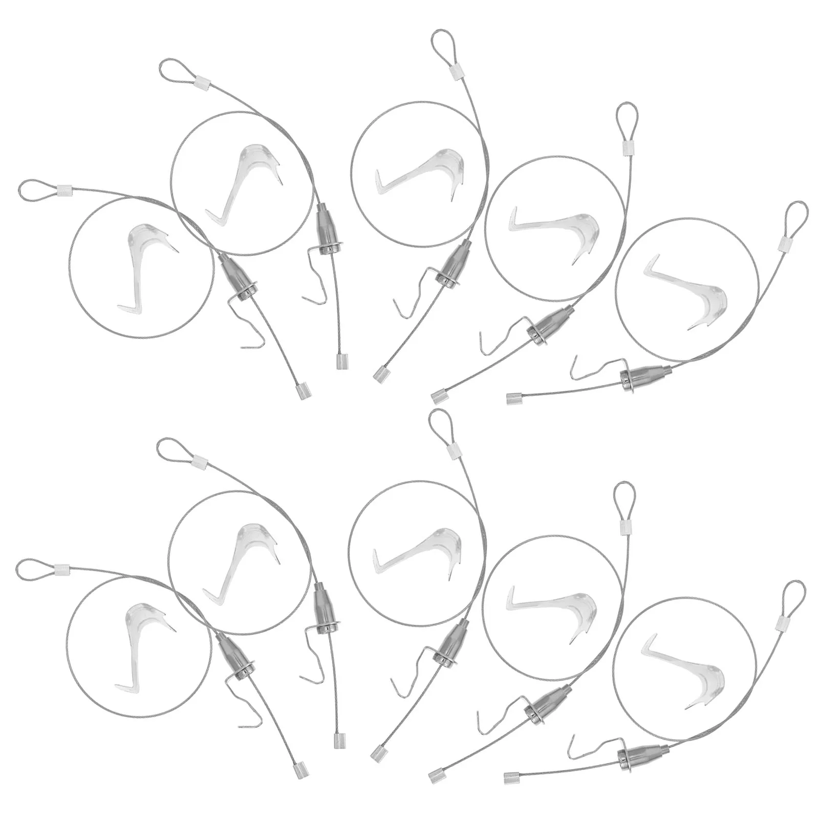 10 Sets Picture Hanging Wire Rope Hooks Stainless Steel Cable Wall Kit System Adjustable Length Fits Home Office Exhibitions
10 Sets Picture Hanging Wire Rope Hooks Stainless Steel Cable Wall Kit System Adjustable Length Fits Home Office Exhibitions