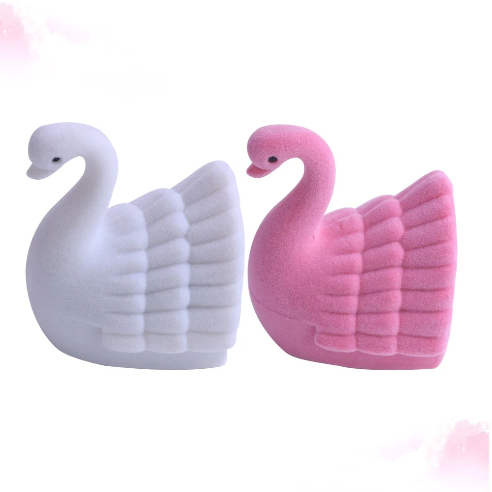 2pcs Swan Shape Jewelry Case Exquisite Ring Box Portable Storage For Girls Women White Pink Dustproof Small Jewelry Organizer
2pcs Swan Shape Jewelry Case Exquisite Ring Box Portable Storage For Girls Women White Pink Dustproof Small Jewelry Organizer