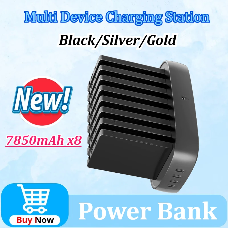 7850mAh Upgraded Power Bank Multi Device Hotel Office Commercial Charging Station with 8 Ports Charging Station Standard Fast
7850mAh Upgraded Power Bank Multi Device Hotel Office Commercial Charging Station with 8 Ports Charging Station Standard Fast