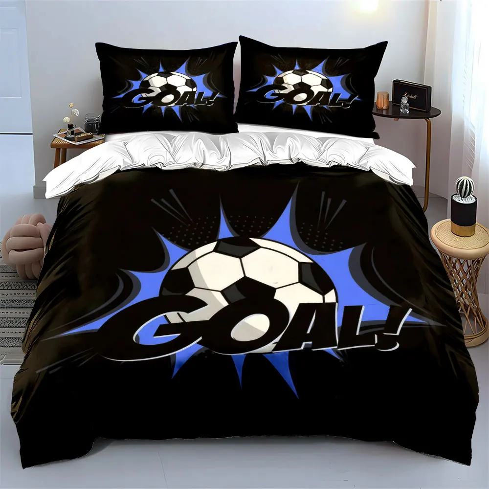 Soccer Goal Set for Enthusiasts kid's and adults' bedroom decor, Exquisite three-piece bedding set gift
Soccer Goal Set for Enthusiasts kid's and adults' bedroom decor, Exquisite three-piece bedding set gift