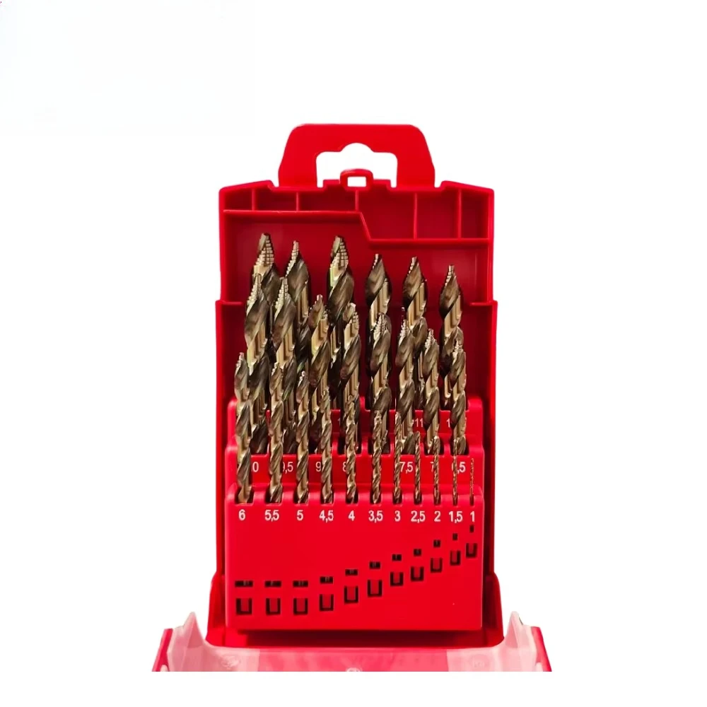 Набор ступенчатых сверл по металлу из кобальта, 25 шт., 1-13 мм, DIN338, сверхпрочные, M35 HSS Co5%, для быстрого сверления нержавеющей стали и металлических листов
Набор ступенчатых сверл по металлу из кобальта, 25 шт., 1-13 мм, DIN338, сверхпрочные, M35 HSS Co5%, для быстрого сверления нержавеющей стали и металлических листов