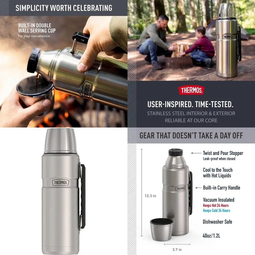 40oz Matte Stainless Steel Vacuum-Insulated Drink Bottle
40oz Matte Stainless Steel Vacuum-Insulated Drink Bottle