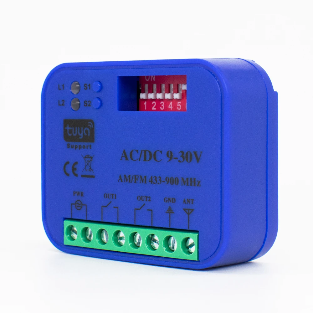 Универсальная частота 300-868 МГц приемник дистанционного управления для гаража 2CH управление воротами Tuya Wi-Fi переключатель 433 МГц 868 МГц умное реле
Универсальная частота 300-868 МГц приемник дистанционного управления для гаража 2CH управление воротами Tuya Wi-Fi переключатель 433 МГц 868 МГц умное реле