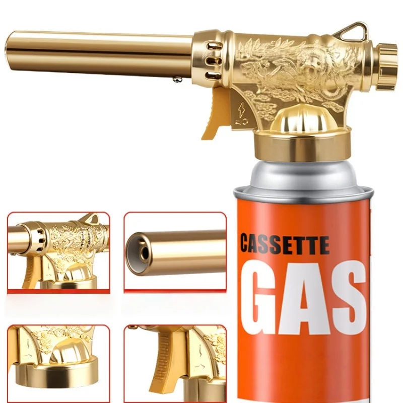 New Flame Gun Dragon Pattern Metal Clip-On Portable Torch Gun for Home Use Outdoor BBQ Igniter Handy Lighter for Camping Grill 
New Flame Gun Dragon Pattern Metal Clip-On Portable Torch Gun for Home Use Outdoor BBQ Igniter Handy Lighter for Camping Grill