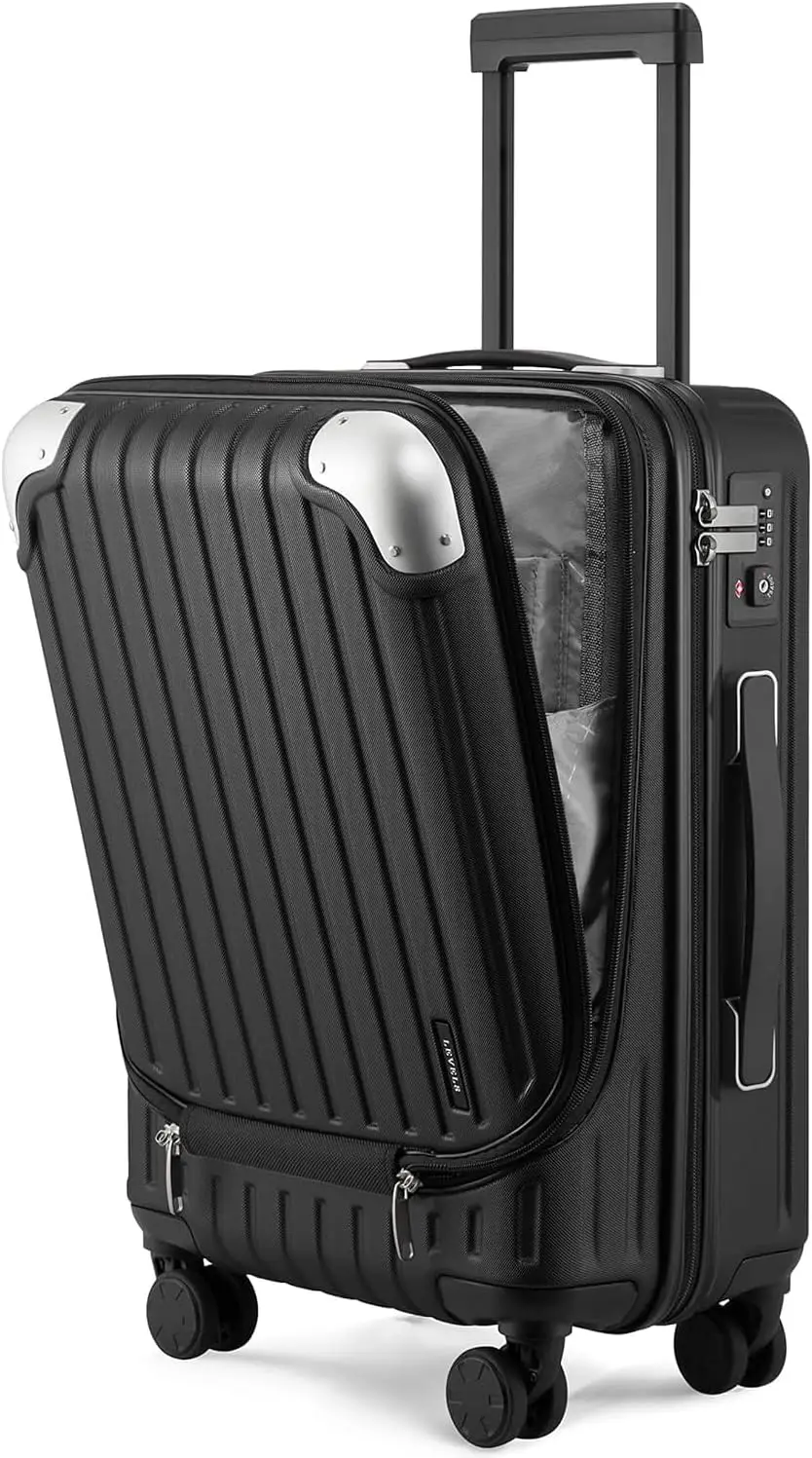 Lightweight Expandable 20-Inch Carry-On Suitcase with TSA Locks, ABS Hardshell, 4 Wheels, Black
Lightweight Expandable 20-Inch Carry-On Suitcase with TSA Locks, ABS Hardshell, 4 Wheels, Black