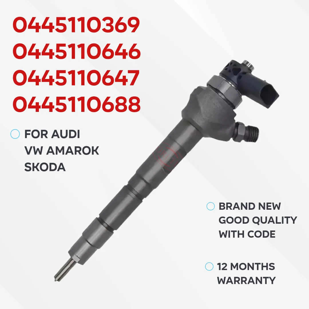 0445110369 Common Rail Diesel Injector 0445110646 0445110647 Fuel Nozzle 0445110688 For BOSCH VW AMAROK 2.0/CADDY/GOLF
0445110369 Common Rail Diesel Injector 0445110646 0445110647 Fuel Nozzle 0445110688 For BOSCH VW AMAROK 2.0/CADDY/GOLF