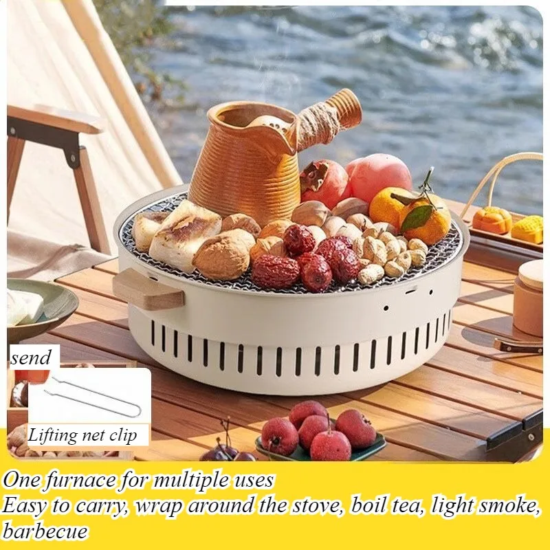 Outdoor BBQ Grill Family Barbecue Grill Round Japanese Set Fireplace Household Tea Making Portable Full Set BBQ Grill
Outdoor BBQ Grill Family Barbecue Grill Round Japanese Set Fireplace Household Tea Making Portable Full Set BBQ Grill