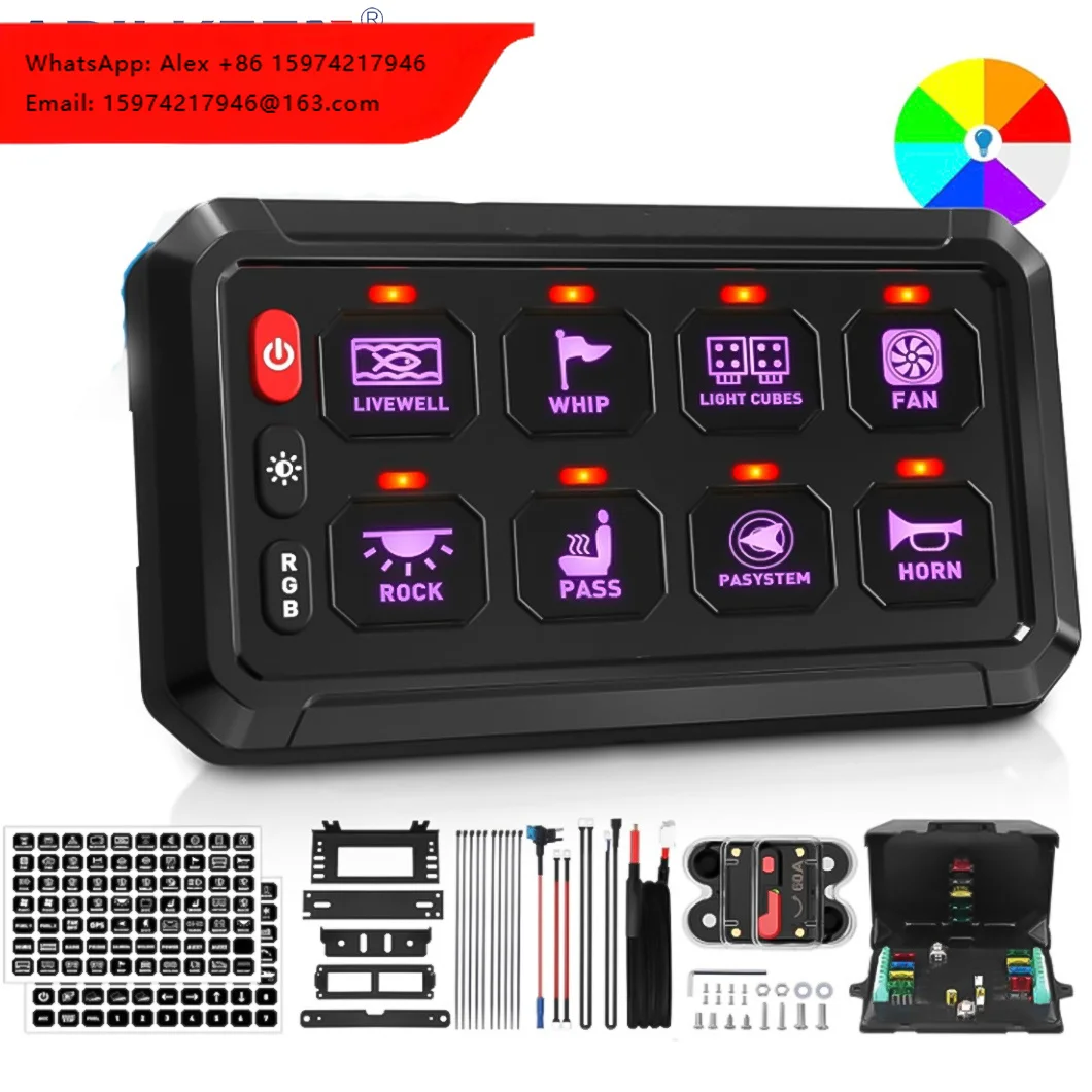 WELFNOBL Marine & Car IP65 Waterproof Smart Digital Voltmeter Dual USB Ports 24V 16A SPDT Rocker Switch Buses Blue
WELFNOBL Marine & Car IP65 Waterproof Smart Digital Voltmeter Dual USB Ports 24V 16A SPDT Rocker Switch Buses Blue