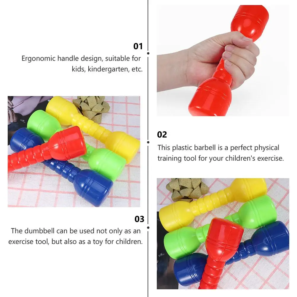 4PCS Plastic Dumbbells Kids Sports Toys ABS Safe Smooth Edge Ergonomic Children Workout Gymnastics Outdoor Games Gifts
4PCS Plastic Dumbbells Kids Sports Toys ABS Safe Smooth Edge Ergonomic Children Workout Gymnastics Outdoor Games Gifts