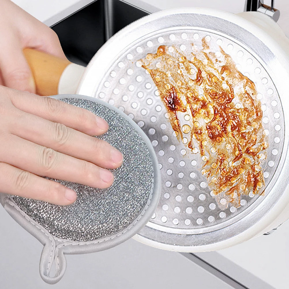 12Pcs Multipurpose Double-Sided Silver Thread Round Sponges Non-Scratch Kitchen Scrubbing Pads for Dishes Pots Pans Reusable
12Pcs Multipurpose Double-Sided Silver Thread Round Sponges Non-Scratch Kitchen Scrubbing Pads for Dishes Pots Pans Reusable
