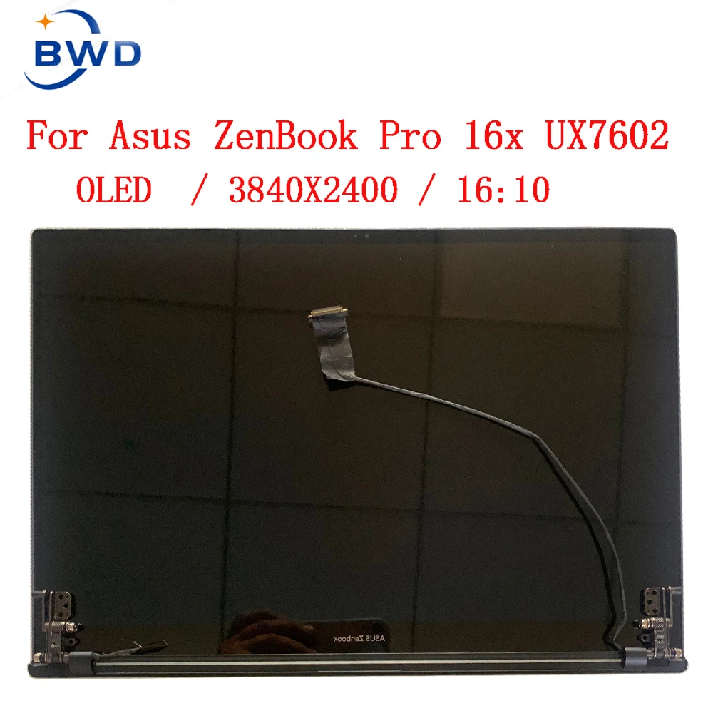OLED Laptop LCD Screen For ASUS Zenbook Pro 16X UX7602Z UX7602 display 16 Inch 4K LCD Touch Screen Assembly
OLED Laptop LCD Screen For ASUS Zenbook Pro 16X UX7602Z UX7602 display 16 Inch 4K LCD Touch Screen Assembly