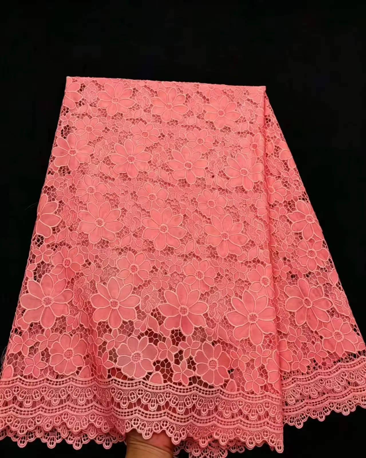 High Quality African Lace Fabric, Embroidery Tulle Cotton, French Wedding Party Dress, Guipure Sequins, 5 Yards, Latest 2026
High Quality African Lace Fabric, Embroidery Tulle Cotton, French Wedding Party Dress, Guipure Sequins, 5 Yards, Latest 2026