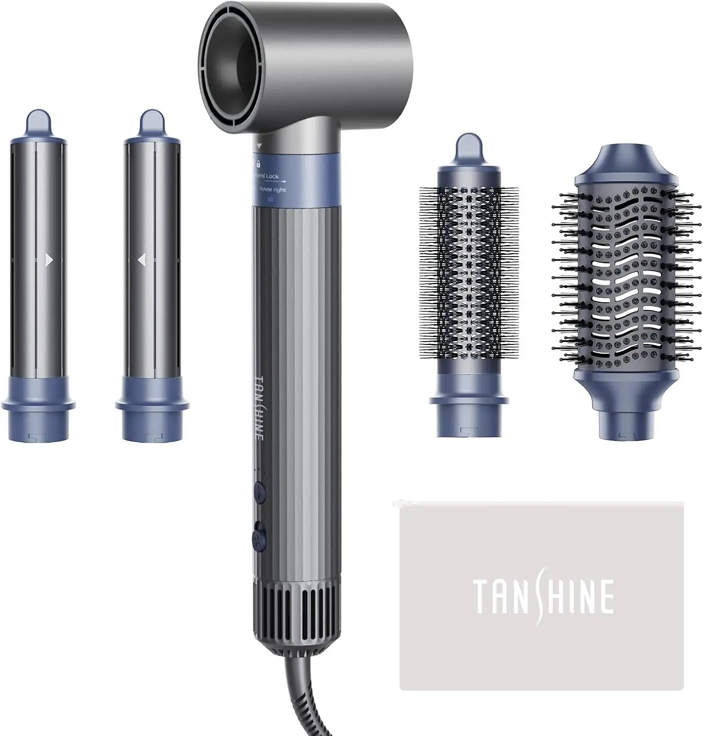 5-in-1 Hot Air Styler with 110,000 RPM High-Speed Motor, Negative Ions, Fast Drying, Curling, Volumizing, Straightening
5-in-1 Hot Air Styler with 110,000 RPM High-Speed Motor, Negative Ions, Fast Drying, Curling, Volumizing, Straightening