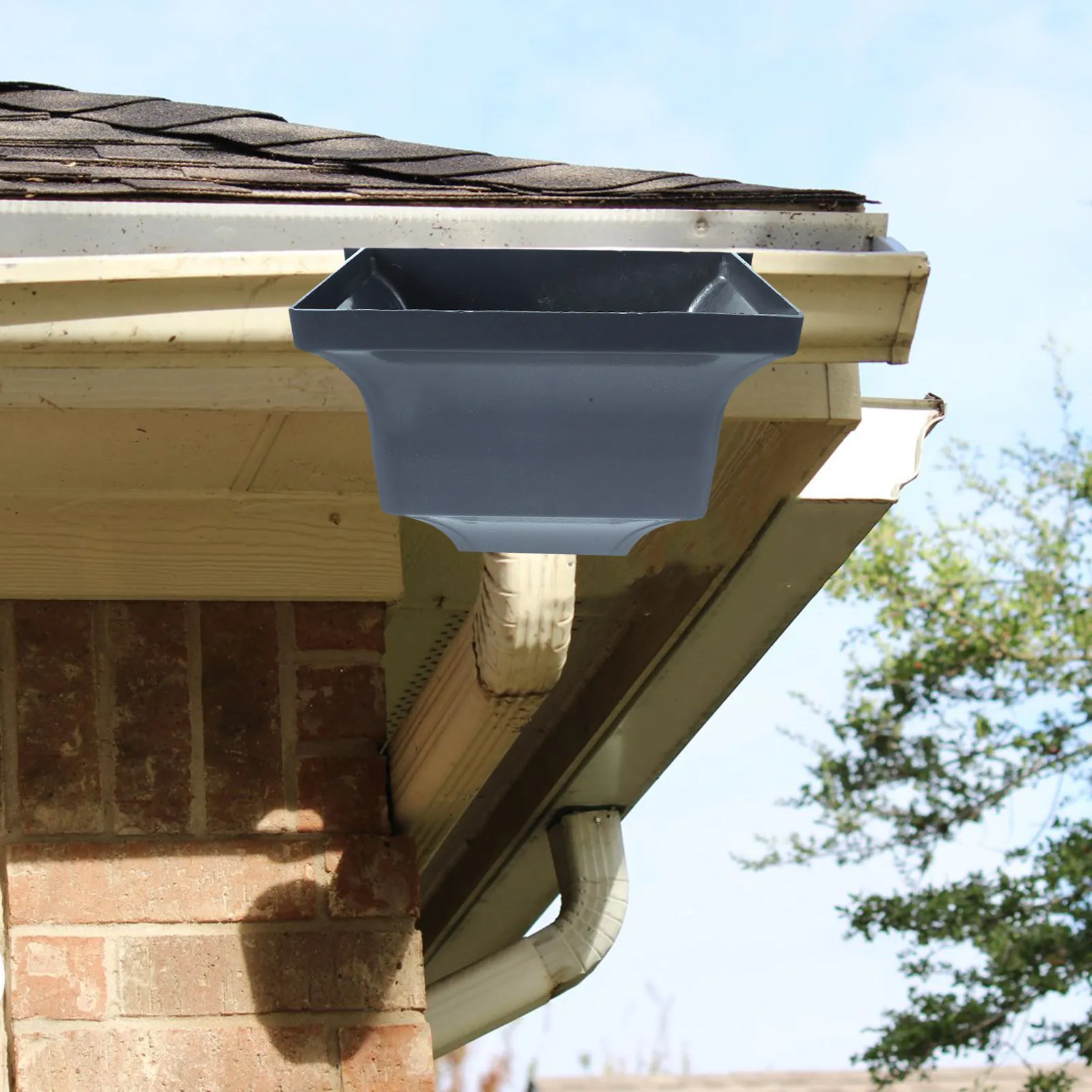 Grey Aluminum Alloy Rainwater Collector Diverter 30x22x18cm Curved Downspout Adapter Gutter Fitting for Yard Slope Roof Drainage
Grey Aluminum Alloy Rainwater Collector Diverter 30x22x18cm Curved Downspout Adapter Gutter Fitting for Yard Slope Roof Drainage