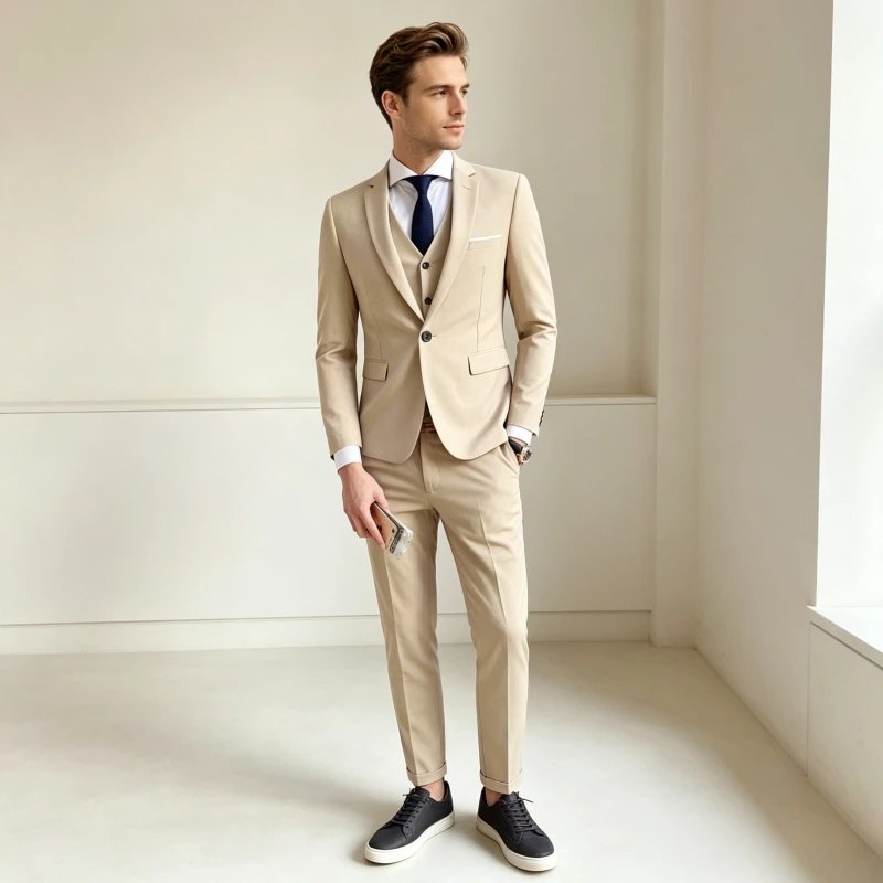 3 Piece Set Men Blazer Suits Coat Pants Vest Outfits Party Ensemble Single Breasted Suit Jacket Waistcoat Trousers 2026 Autumn
3 Piece Set Men Blazer Suits Coat Pants Vest Outfits Party Ensemble Single Breasted Suit Jacket Waistcoat Trousers 2026 Autumn