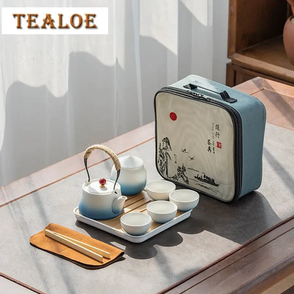 1 Set Travel Tea Set Chinese Kung Fu Tea Set Anti-scalding Set Exquisite Ceramic Teapot Drinkware Gifts For Tea Loves
1 Set Travel Tea Set Chinese Kung Fu Tea Set Anti-scalding Set Exquisite Ceramic Teapot Drinkware Gifts For Tea Loves