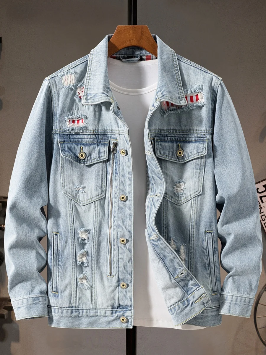 Slim Fit Men's Denim Jaet 2026 Spring Autumn Faion Brand Patch American Workwear Vintage ort Sle Youthful Energy
Slim Fit Men's Denim Jaet 2026 Spring Autumn Faion Brand Patch American Workwear Vintage ort Sle Youthful Energy